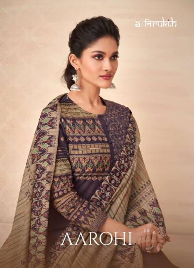 Aarohi By S Nirukth Fancy Cotton Printed Attractive Salwar Kameez Collection